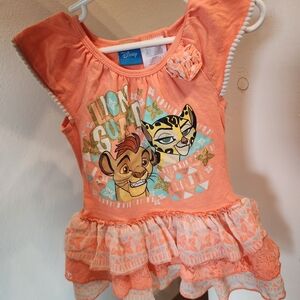 Disney Lion Guard Peach Dress